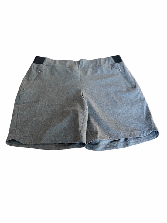 CALIA by Carrie Underwood Pants - CALIA by Carrie Underwood Gray Bermuda Shorts with Black Waist Panels